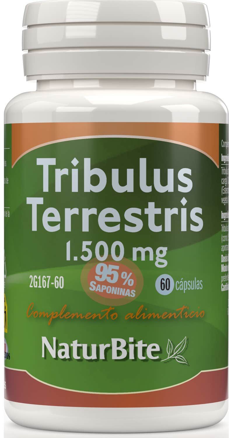 Naturbite Tribulus Terrestris 500 mg 95% saponinas 60 caps