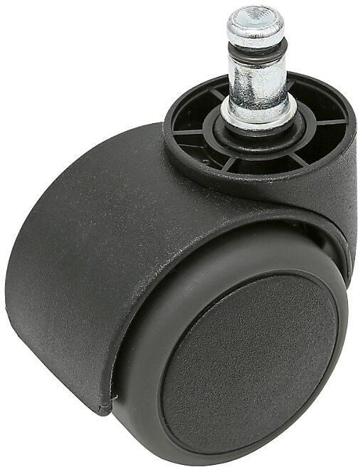 kaiserkraft Sitz-Stopp-Rollen, VE 5 Stk, für harte Böden, für Hochstühle