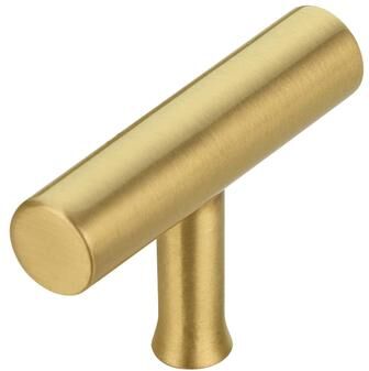 Akicon Copper Kitchen T Bar Cabinet Pulls 100% Solid Brass Drawer Knob (10-PACK)