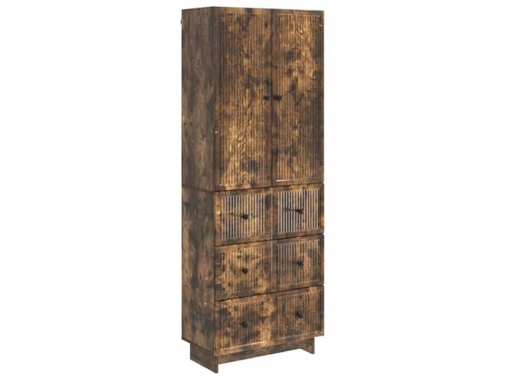 PUGYNBK Schrank-Set, 2 Stück, aus technischem Holz Mit Schubladen und Regalen, wetterfest, ideal für Garten oder Terrasse, leicht zu reinigen