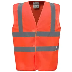 Warnschutz-Weste High-Vis 2-Bands "YK100" - M - Orange