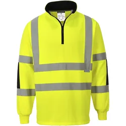 Warnschutz Zip-Sweatshirt "B308" Xenon - 6XL - gelb