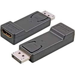 EFB EB484 DisplayPort Adapter, DisplayPort auf HDMI A, St.-Bu., schwarz