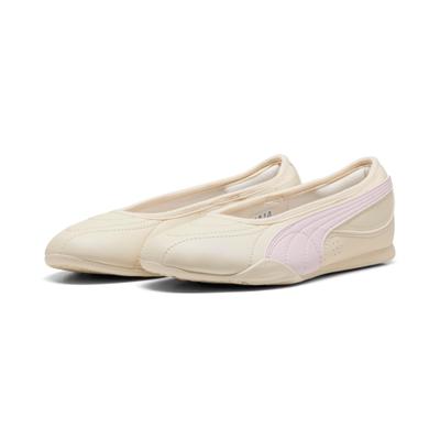 Sneaker PUMA "CATCH SOLEIL BALLERINA", Damen, Gr. 39, Textil, beige (alpine snow, powder pink), Synthetik, Schuhe Sneaker, für vielseitige Aktivitäten, mit Textil-Innenmaterial