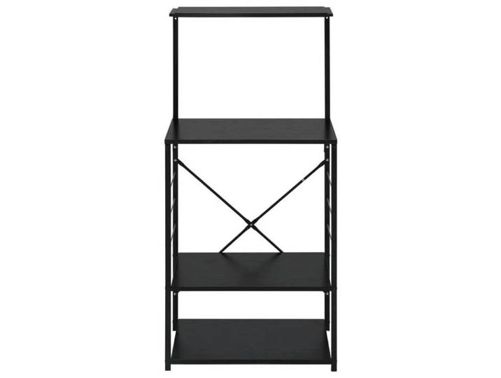 UNQIUE Armoire à four à micro-ondes noir 60x39 6x123cm bois ingénierie Top3342015911
