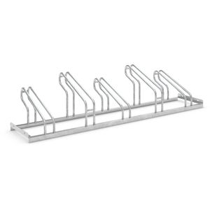 WSM Fahrradständer 1055, Bodenmontage / freistehend, Einstellparker, Breite 175cm, für 5 Fahrräder
