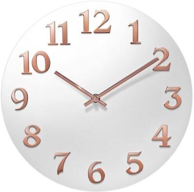 Value Selection Rose Gold 12 Inch Silent Modern Wall Clock For Home And Office Rose Gold 12 Inch Silent Modern Wall Clock For Home And Office