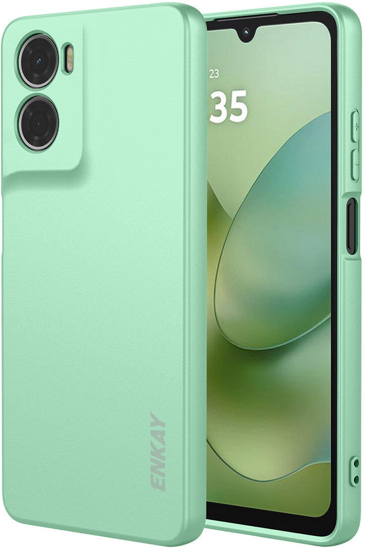 Motorola Moto G06 / G06 Power ENKAY Silikone Mobil Cover - Lysegrøn