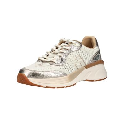 Sneaker HISPANITAS "Hispanitas Sneaker Leder/Textil", Damen, Gr. 42, Textil, silber (weiß kombi), Leder, Textil, Schuhe Sneaker