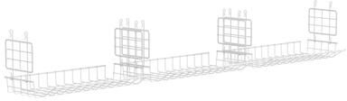 ClosetMaid Hideaway Behind-the-Hangers Hanging Wire Closet Shelf (3-Pack)