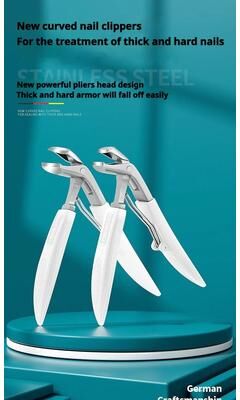 Inspired Finds Pointed Tip Ingrown Toenail Clippers Precision Nail Cutter For Dead Skin And Toenail Care black