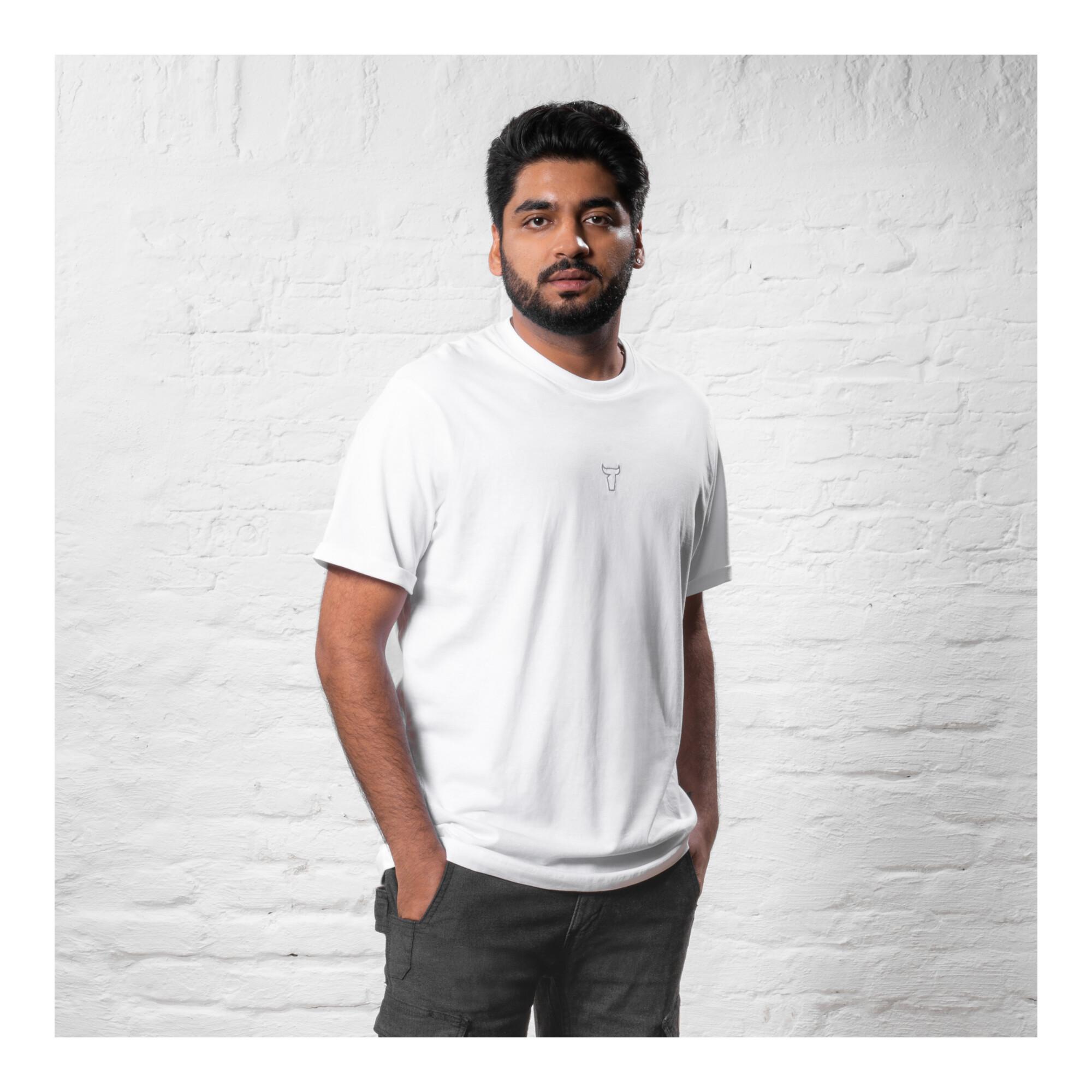 STIER T-Shirt embro essential organic cotton L white (906967)