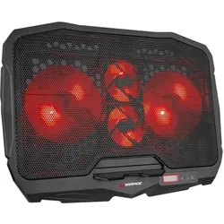 Rampage AD-RC4 schwarz / Kühlpad / für Laptops 12,1 - 15,6" / 4 Lüfter / USB-A, Notebook Ständer, Schwarz