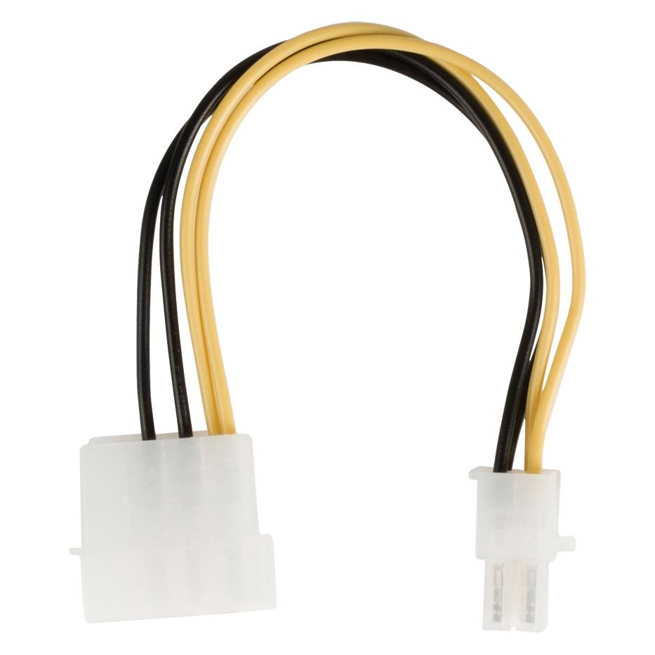Valueline Redukční kabel P4 - Molex / Redukční kabel / 0,15 m / více barev (15 cm) (VLCP74340V015)