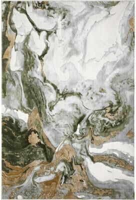 Abani Rugs Regal REG140C Abstract Grey Green Area Rug