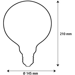 LED Illusion Globe 145 2tones gelb blau E27 6 W 260 Lm