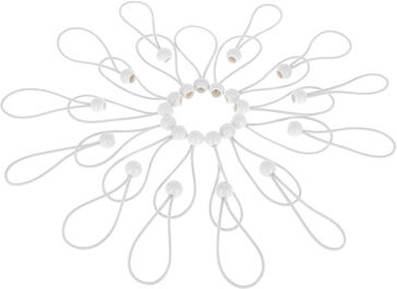 Duratruss Ball Bungee white Set of 25 Weiß
