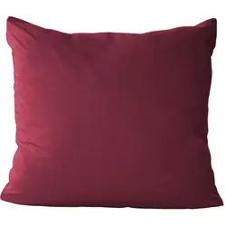 Nackenrollenbezug Jersey bord. (BL 15x40 cm) - rot - BL 15x40 cm