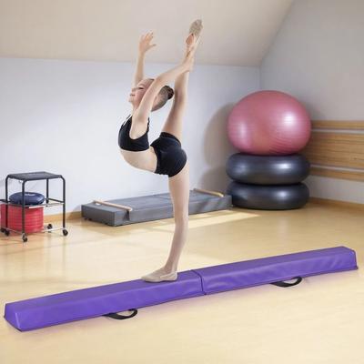Multicon Wholesale Hub Folding Balance Beam, Floor Gymnastics Equipment For Kids, Non Slip Base, PVC Fabric For Home Use Folding Balance Beam, Floor Gymnastics Equipment For Kids, Non Slip Base, PVC Fabric For Home Use