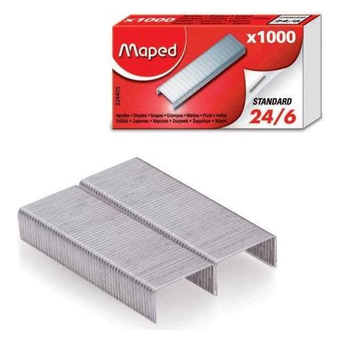 Maped Heftklammern 24/6, verzinkt, Kleinpackung (1000x) (324405)