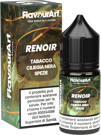 Flavourart Renoir Leclub Tobacco Aroma Mini Shot 10ml Tabacco Ciliegia Spezie