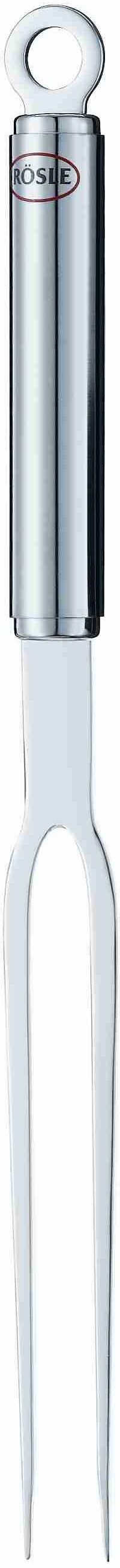 Fleischgabel RÖSLE, silber (edelstahlfarben), Edelstahl 18/10, Fleischgabeln, Fleischgabel, Aufschnitt- und Vorlegegabe, Edelstahl 18/10, spülmaschinengeeignet