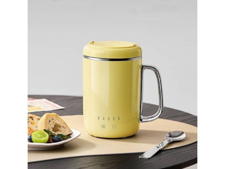 Bouilloire électrique de voyage de 450ml, multicuiseur, tasse chauffante, marmite à ragoût, Pot de préservation de la santé, marmite de cuisson Portable, tasse de lait chaud
