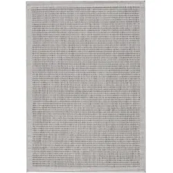 Balkonteppich Einfarbig Wetterfest Waschbar Strapazierfähig Terrasse Garten Schadstoffgeprüft Grau 60x100 cm – ORIANA von Kadima Design