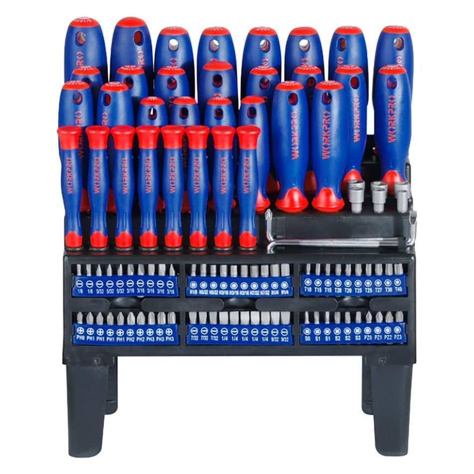 Workpro Cr-v screwdrivers, 100-piece set (Schlitz) (64679639)