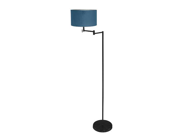 Lampadaire Bella herbe végétale 4 x 152 x 30cm Bleu/Noir/Noir/Bleu Velours E27
