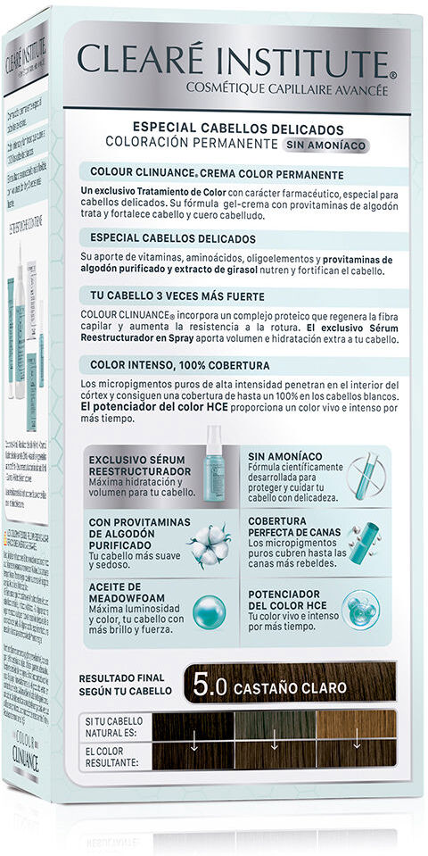 Clearé Institute Colour Clinuance cabellos delicados #5.0-castaño claro