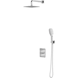 Omnires, Duschsystem, Thermostatisches Einbau-Duschsystem mit Anti-Kalk-Technologie und leichter Reinigung