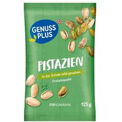 GENUSS PLUS Pistazien mit Schale mild gesalzen 125 g