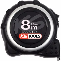 KS Tools Bandmaß mit Feststeller,schwarz-grau schwarz/grau - 300.0134 - schwarz/grau