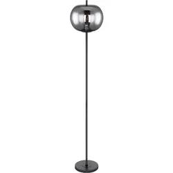 RETRO Steh Lampe Ess Zimmer Glas Kugel Decken Fluter FERNBEDIENUNG im Set inkl. RGB LED Leuchtmittel