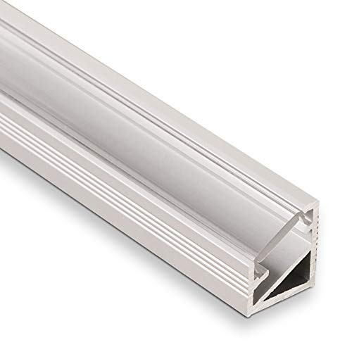SOTECH 3 stuks LED Hoekprofiel-66 ALU geëloxeerd voor LED strips, 2m