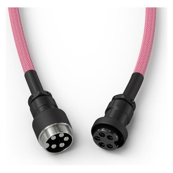 Glorious PC Gaming Race Coiled Cable Prism Pink, USB-C auf USB-A Spiralkabel (1.37 m, USB 2.0) (GLO-CBL-COIL-PP)