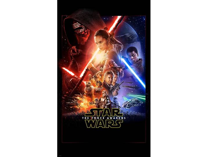 Komar - Poster Géant Intissé Affiche Episode Vii Le Réveil De La Force Star Wars 120x200cm