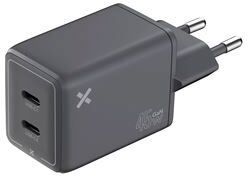 Wefix Carregador  Pro GaN 45 W Duplo USB-C - Cinzento