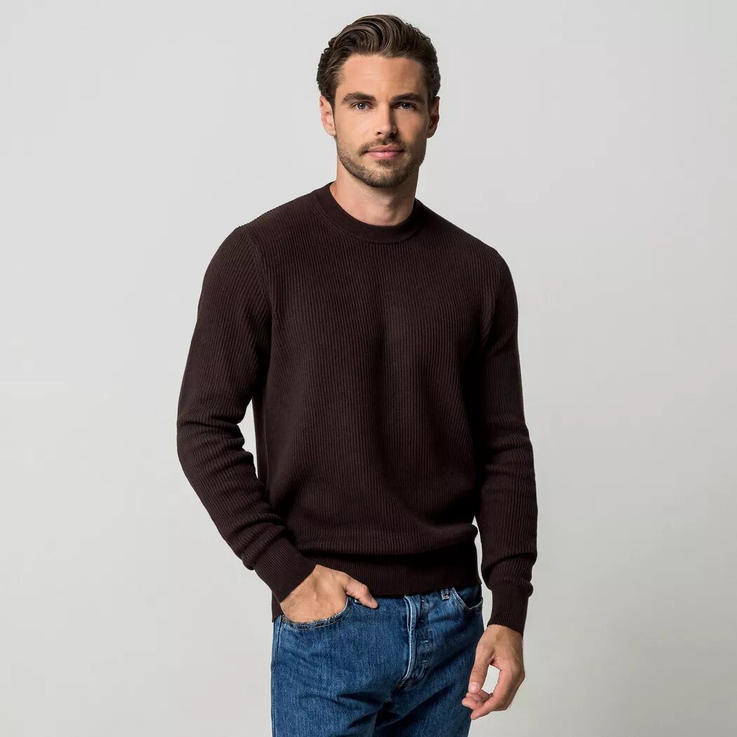 Manor Man - Pullover, für Herren, Kühles Braun, Größe S