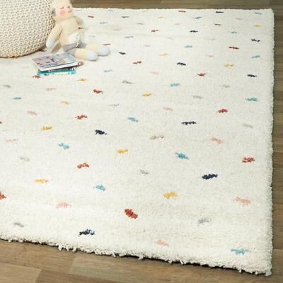 Balta Rugs Enrica Polka Dots Shag Area Rug