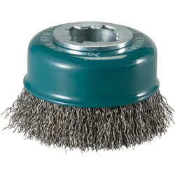 Makita Topfbürste, 75 mm - gewellt - verzinkter Stahl - X-LOCK - D-73396