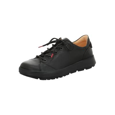 Sneaker THINK "Think Sneaker Leder", Damen, Gr. 40,5, schwarz (schwarz kombi), Leder, Schuhe Sneaker