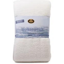 Decke WOLKENWEICH weiss (BL 150x200 cm) - weiß - BL 150x200 cm