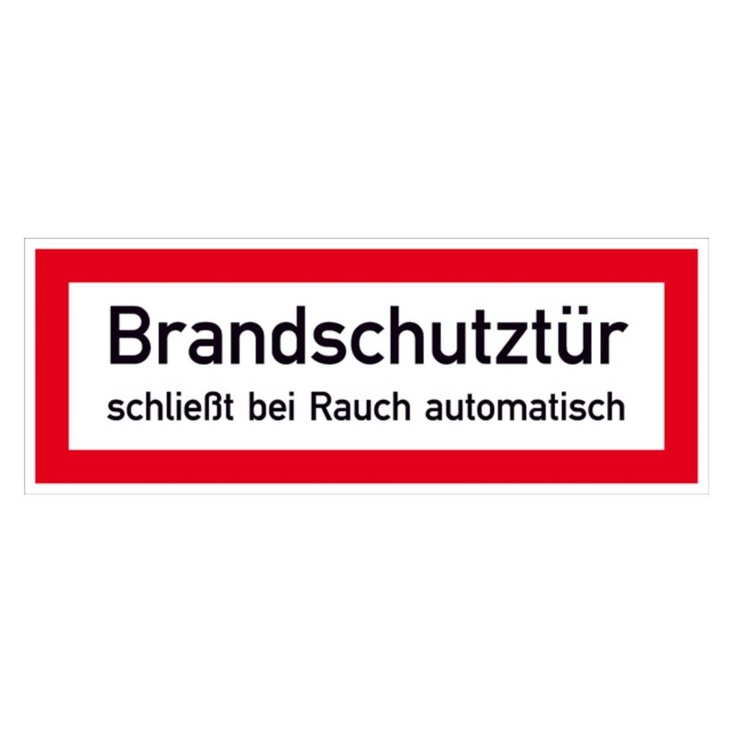 Wolk 21.2548 Hinweisschild Brandschutztür schliesst bei Rauch automatisch (21.2548)