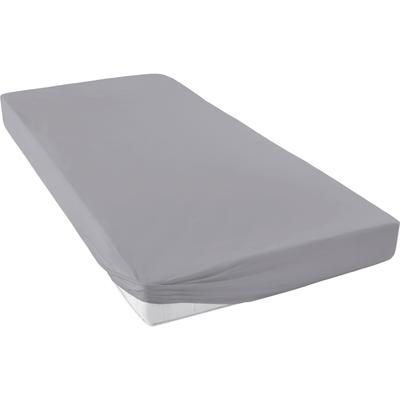 Spannbettlaken PRIMERA "Max - Der Teamplayer", grau (granit), B:180cm L:200cm, Jersey, Obermaterial: 100% Baumwolle, Bettlaken, Spannbettlaken, FAMILIENHELD mit einem sicheren und komfortablen Schutz