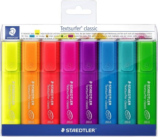 Staedtler Highlighter   Rainbow   8 Farver