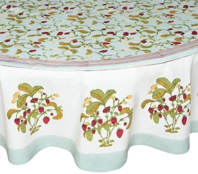 Couleur Nature Fraises des Bois Tablecloth