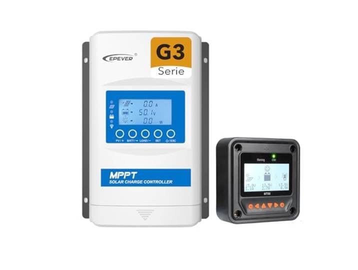 EPEVER MPPT XTRA-N G3 XTRA4210N SolarLaderegler charge controller, Ladestrom 40A, 12/24VDC auto work, PV 100V, XDS2 Display mit MT52 Fernzähler