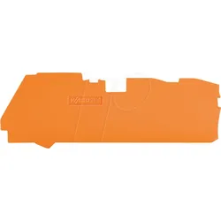 WAGO 2116-1392 - Abschluss- und Zwischenplatte, 1 mm, 3-Leiter-Klemmen, orange
